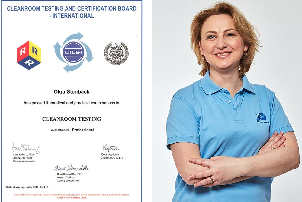 Olga Stenbäck certifierad CTCB-tekniker